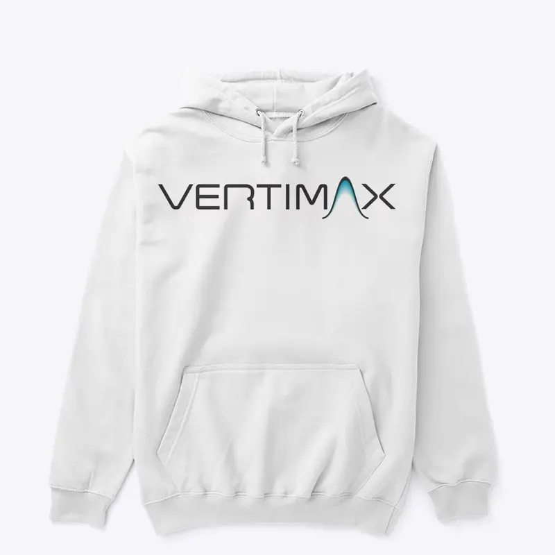 VertiMax Hoodie White w/ Black Logo